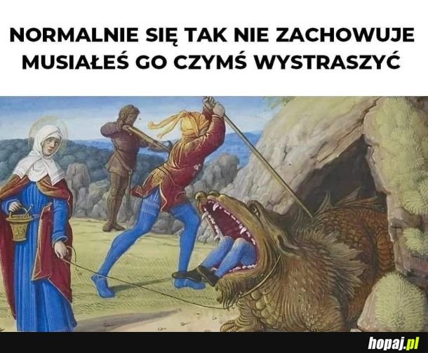 Wystraszył się