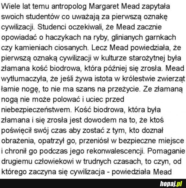 Pierwsza oznaka cywilizacji