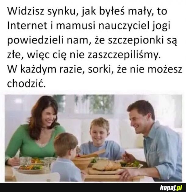 Antyszczepionkowcy tak mają