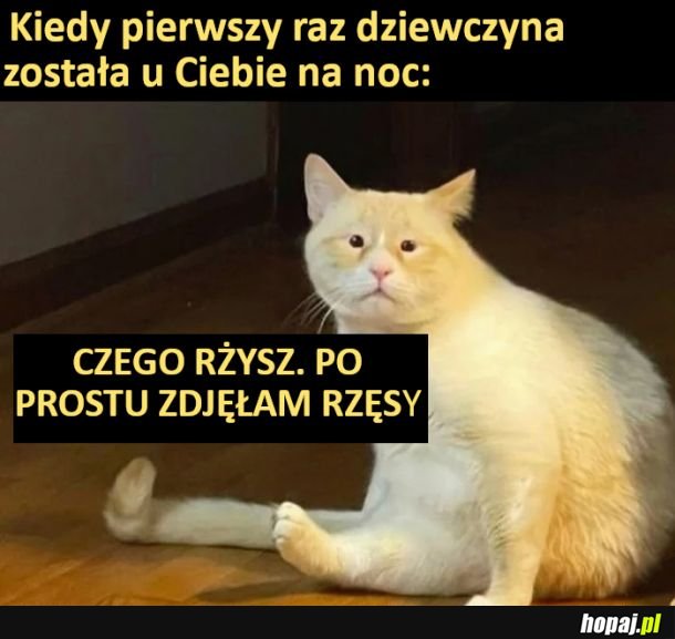 Kiedy ona pierwszy raz u Ciebie nocuje