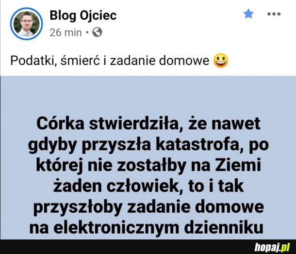 Zadanie domowe musi być!