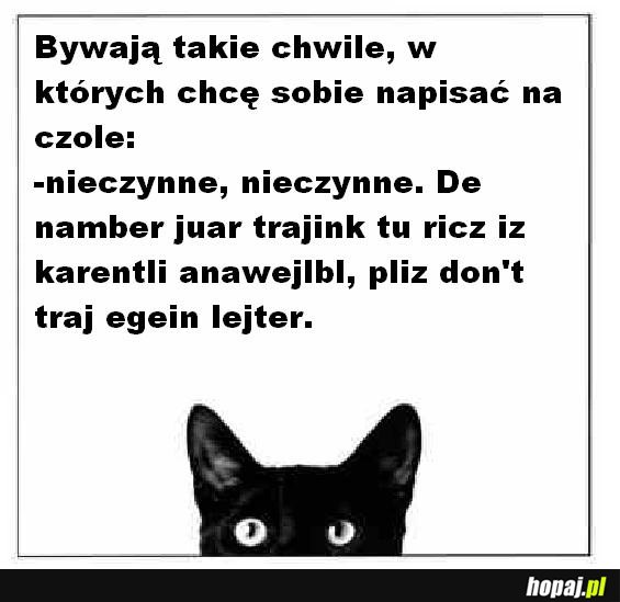 Bywają chwile...