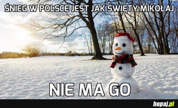 ŚNIEG JAK ŚWIĘTY MIKOŁAJ