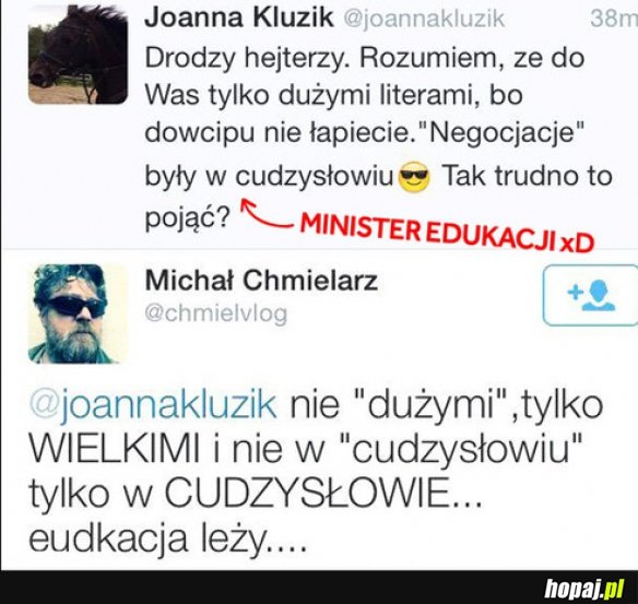 Minister edukacji