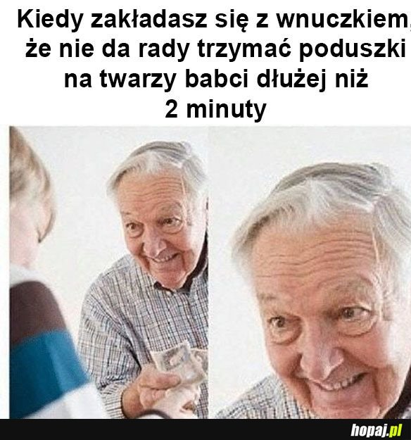 Dziadek się zakłada