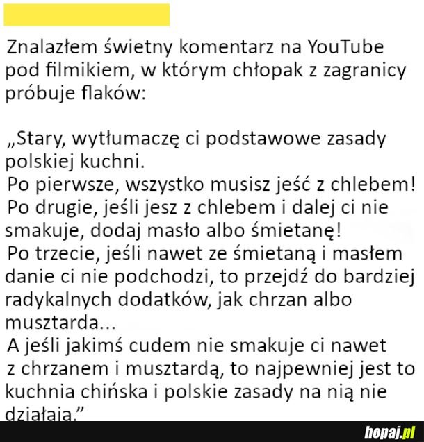 Podstawowe zasady kuchni polskiej