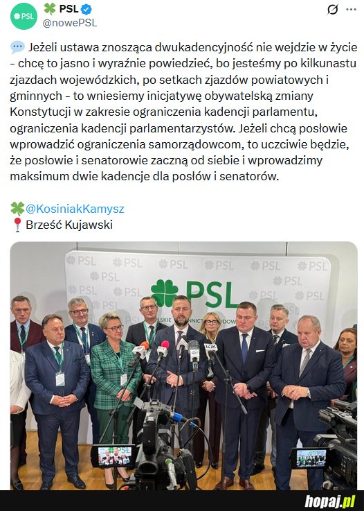 Groźba PSL okazała się dobrym pomysłem – dwukadencyjność w parlamencie?