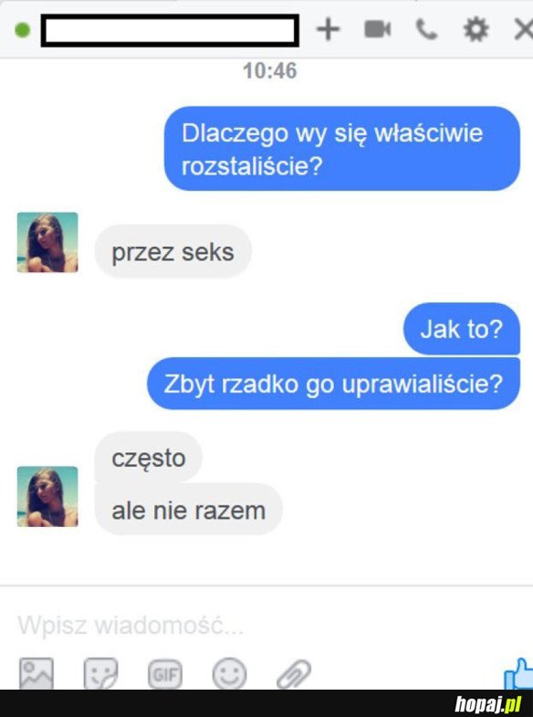 PRZYCZYNA ROZSTANIA