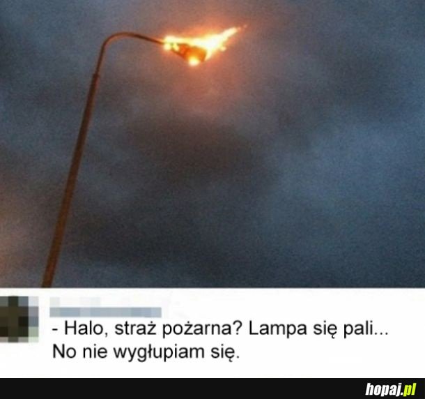 Lampa się pali