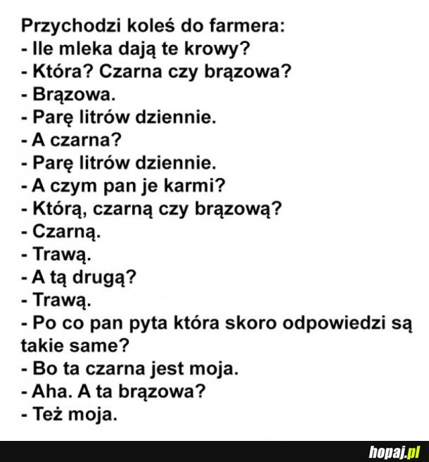 CZYJA TO KROWA?