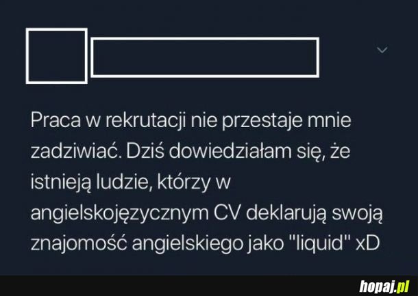 Znajomość angielskiego