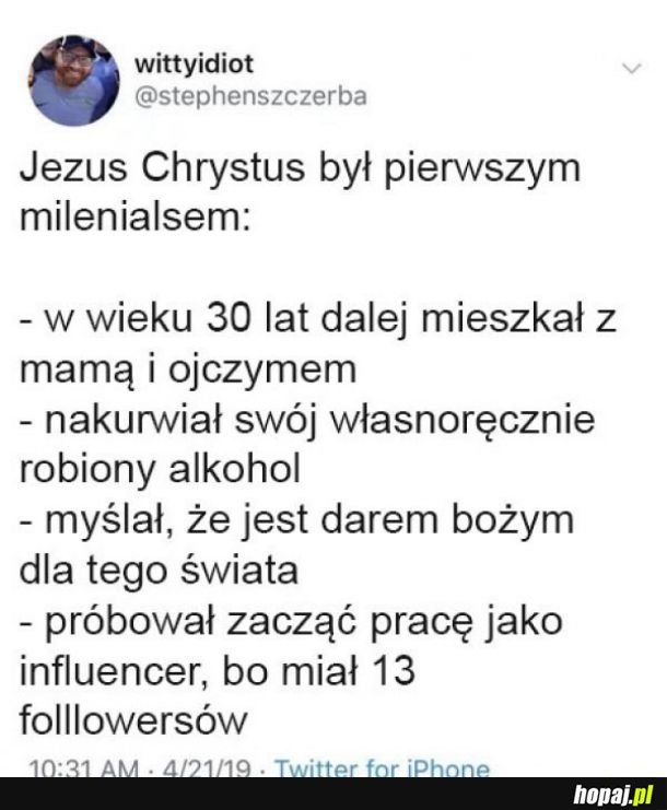 Jezus był milenialsem 