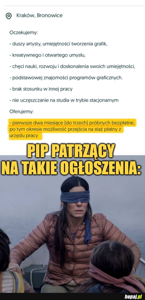 Gratis to uczciwa pensja. 