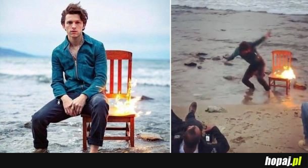 Tom Holland za kulisami sesji zdjęciowej 