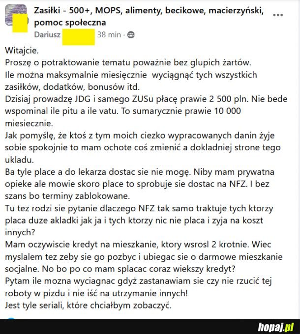 Z pewnością fejkowe konto, ale madki są aż czerwone