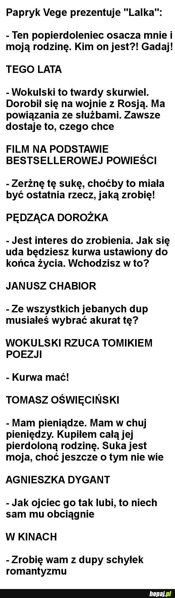 'Lalka' według Papryka Vege