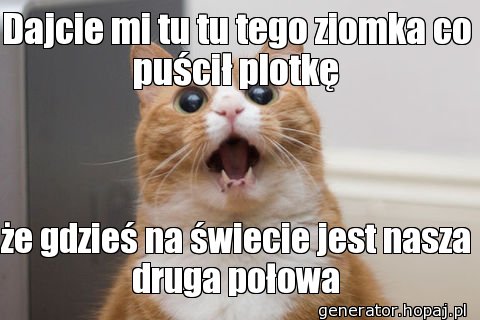 Dajcie mi tu tu tego ziomka co puścił plotkę