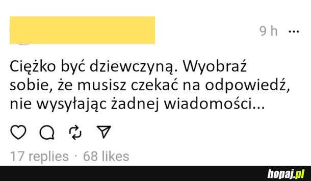 Ciężko być dziewczyną