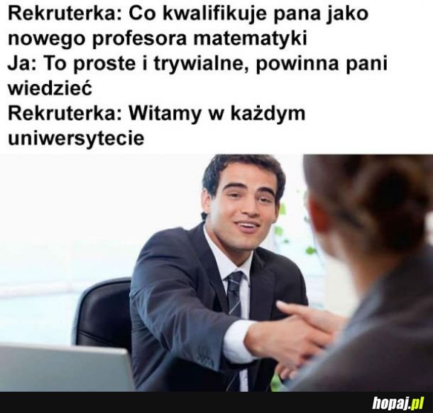 Rekrutacja profesora