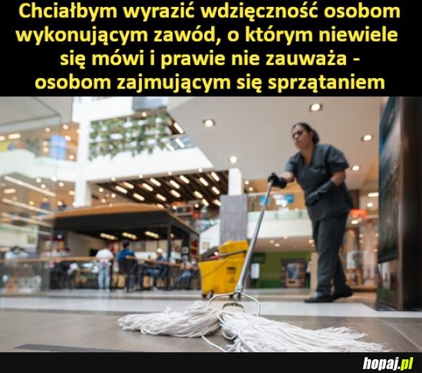 Szacunek za ich pracę