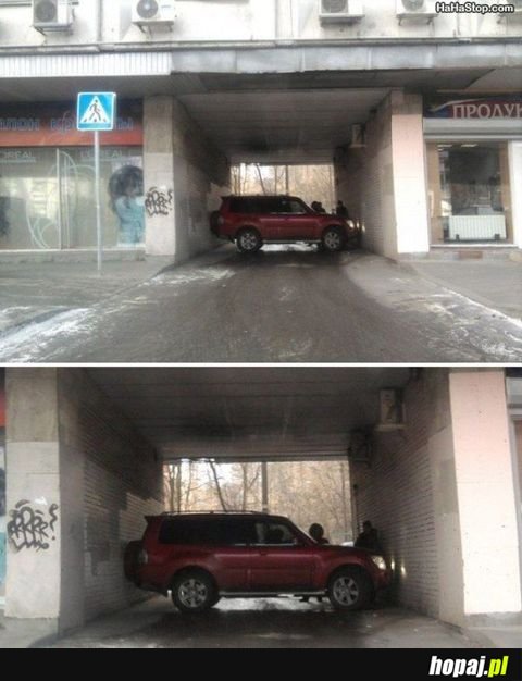 Takie parkowanie, tylko w Rosji