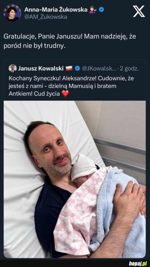Janusz po porodzie