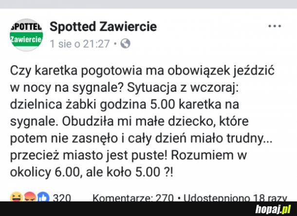 Jaka karetka? Bombelek śpi