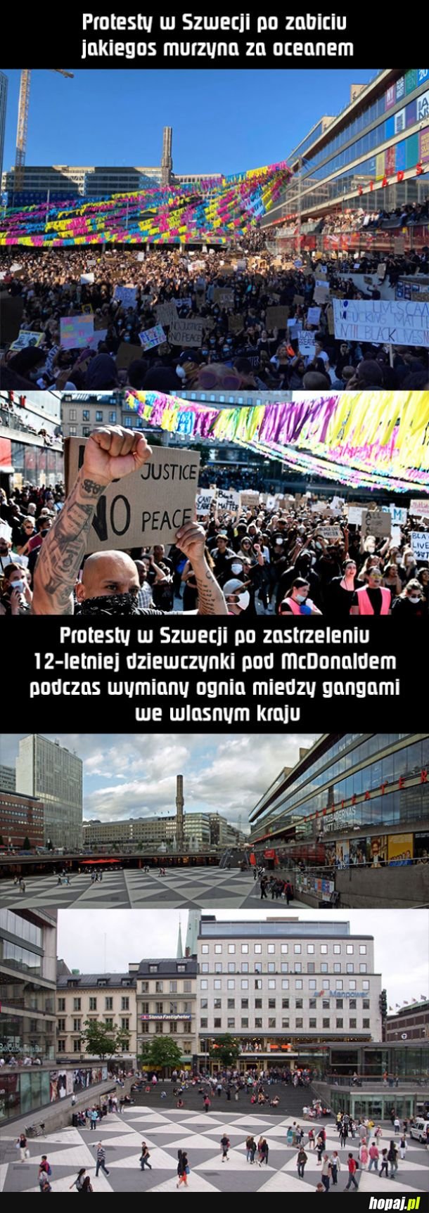 Protesty w Szwecji