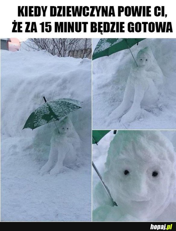 OCZEKIWANIE AŻ KOBIETA SIĘ WYSZYKUJE