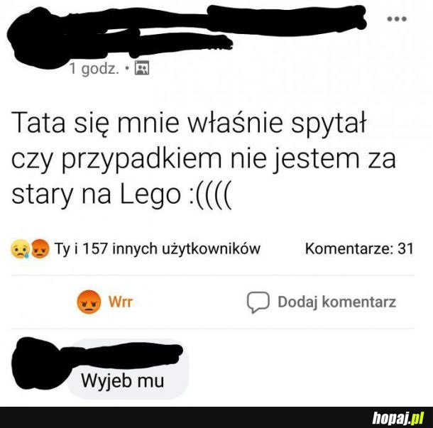 Nikt nie jest za stary na Lego