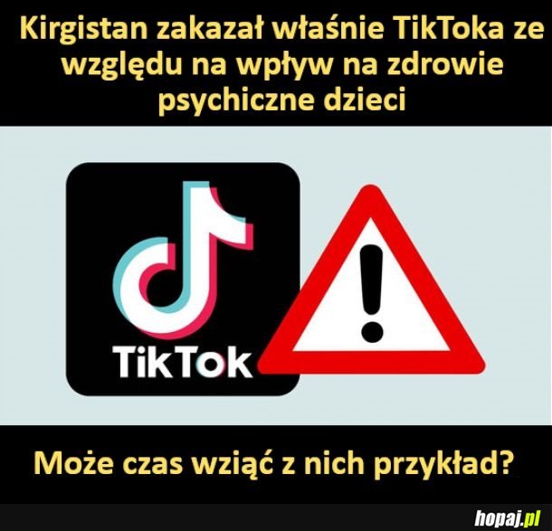 Kirgistan zakazał TikToka
