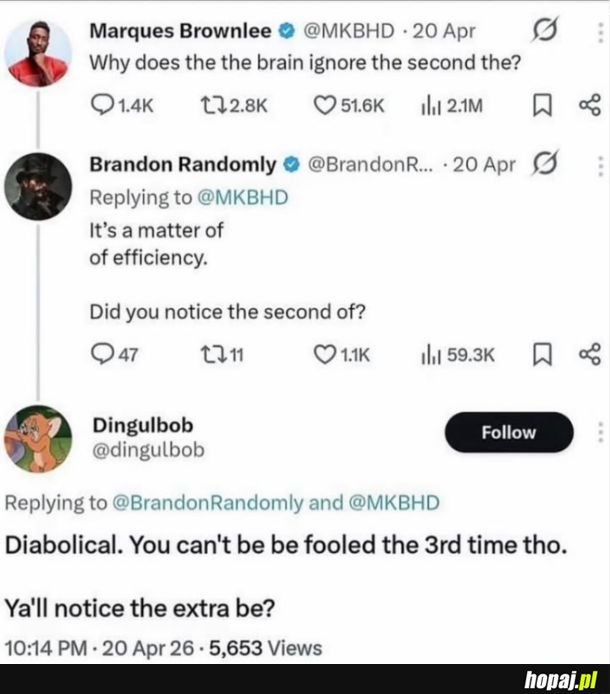 The the