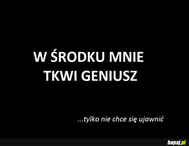 W środku mnie tkwi geniusz
