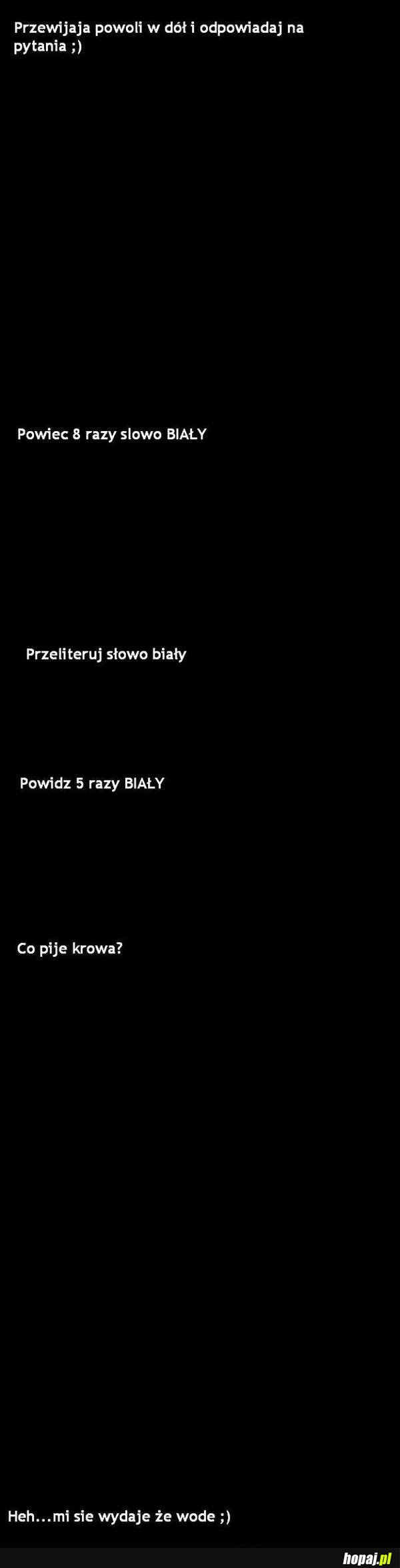 Przewijaj powoli w dół i wykonuj instrukcje