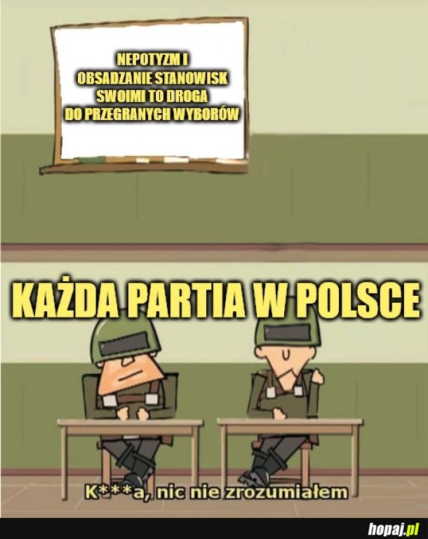 Nic nie zrozumiałem.