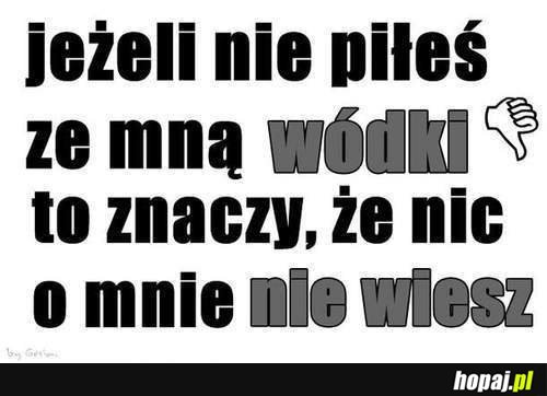 Nic o mnie nie wiesz