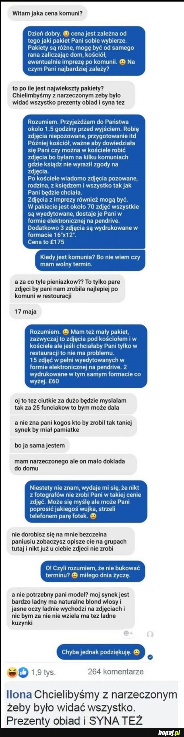 Kiedy Karyna robi komunię