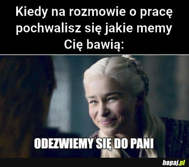 Odezwiemy się do pani