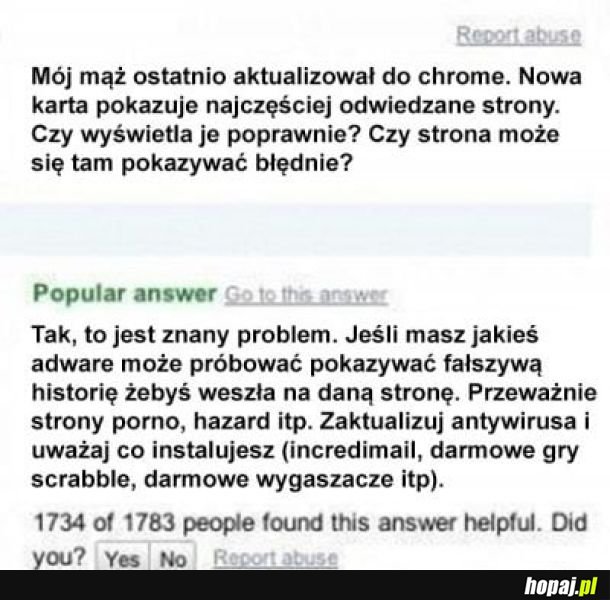 Aktualizacja chrome