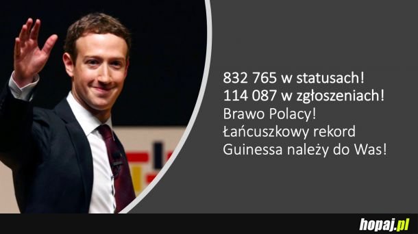 A Ty? Czy zgłosiłeś już swoje oświadczenie na FB?