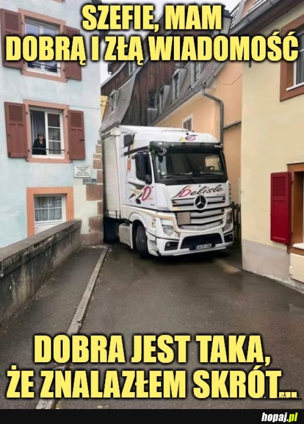 Dobra i zła wiadomość