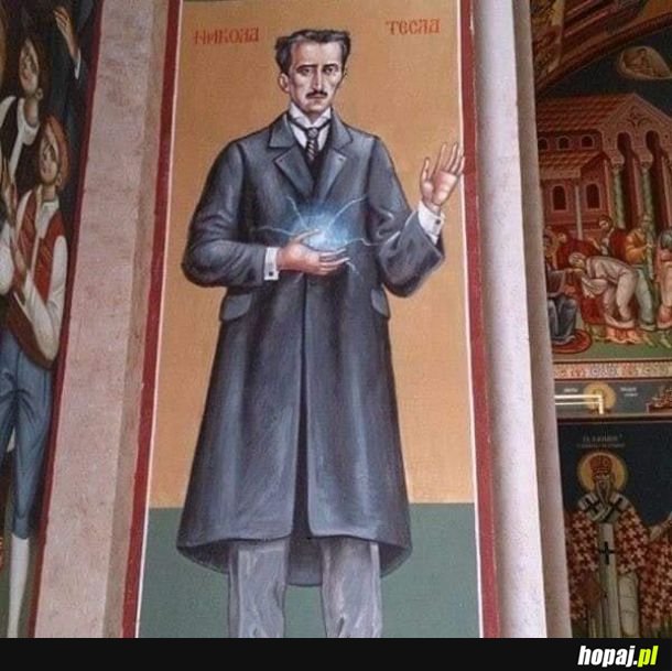 Nikola Tesla w Serbskiej cerkwi