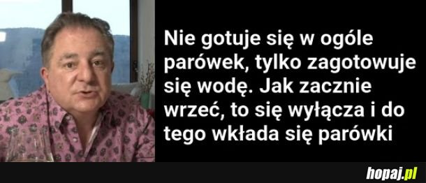 Pan Robert odpowiada na pytanie jak gotować parówki