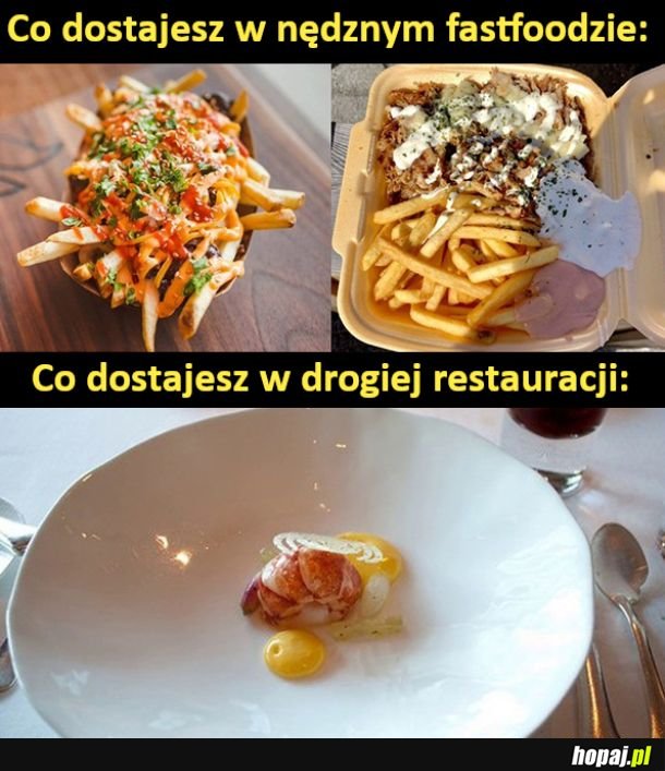  Jedzenie w restauracji