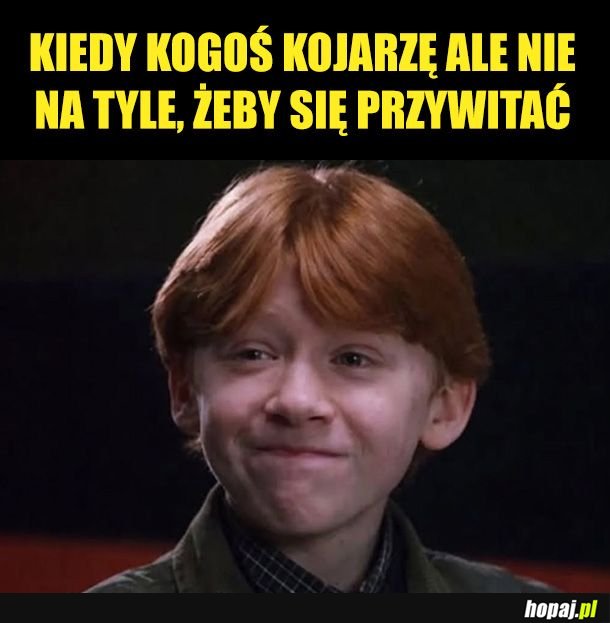 Niepewny uśmiech