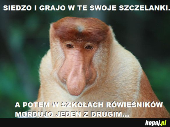 BO TE GRY TO ZŁO SZATAŃSKIE JEST XD