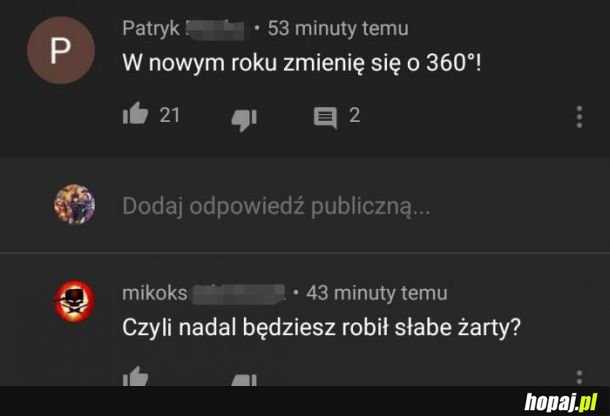 Dobra zmiana!