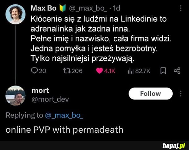 Kłócenie się na Linkedinie