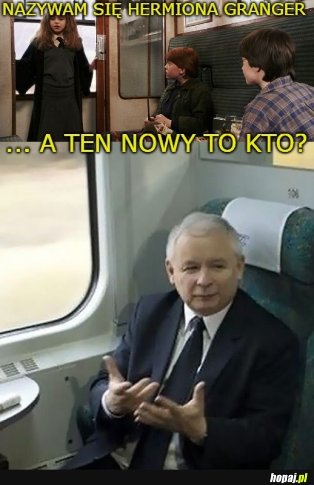 Kaczyński i pociąg