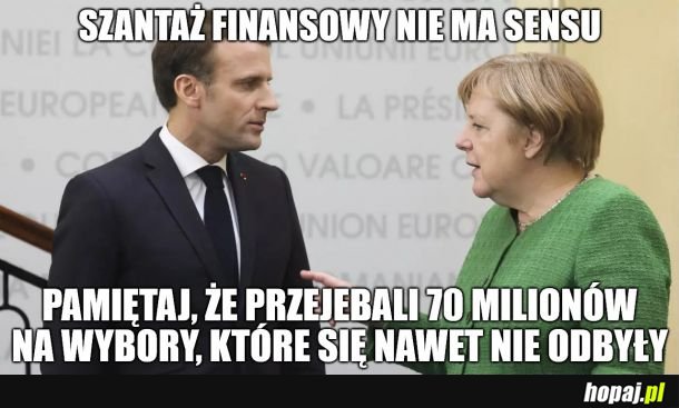 Szantaż finansowy nam nie straszny..